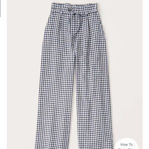 Abercrombie Medium Linen Tailored Wide Leg Pants